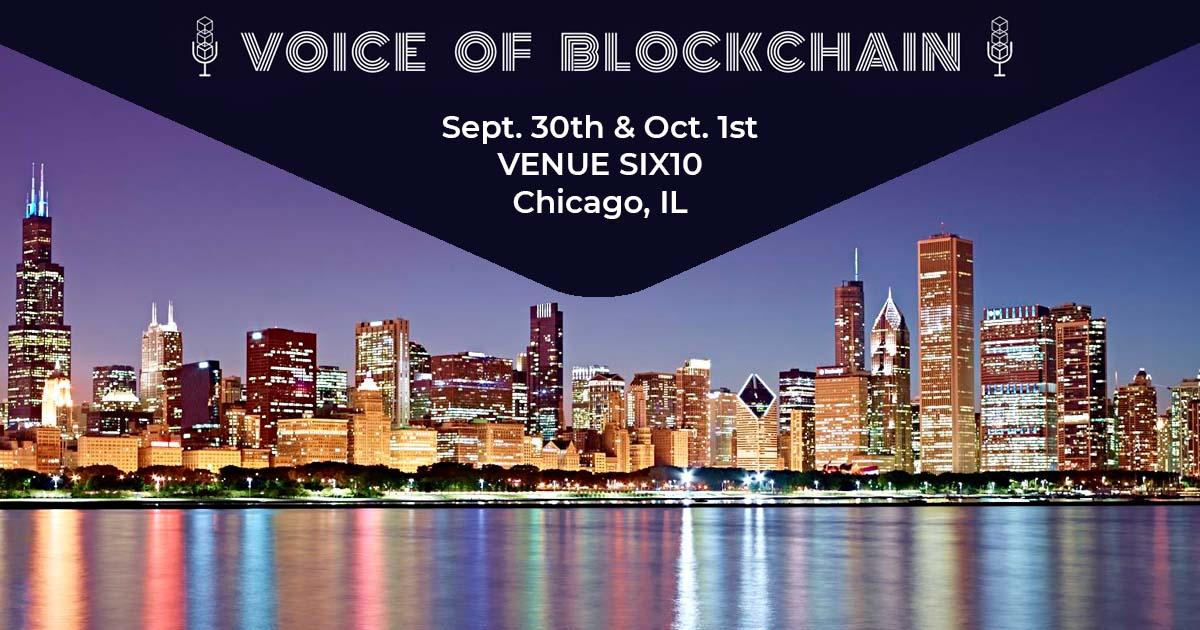 Don't miss #VoB2019 next week in Chicago! The big #healthcare voices will be <a href="/JohnGBass/">John Bass</a> <a href="/kylemculver/">Kyle Culver</a> @mikejacobsuhg <a href="/dimaelissa/">Dima Elissa, MBA</a> Ken Kring <a href="/Walgreens/">Walgreens</a> <a href="/_PatientMD/">PatientMD</a> <a href="/Humana/">Humana</a> <a href="/Optum/">Optum</a> 
Full Agenda and tickets at voiceofblockchain.com