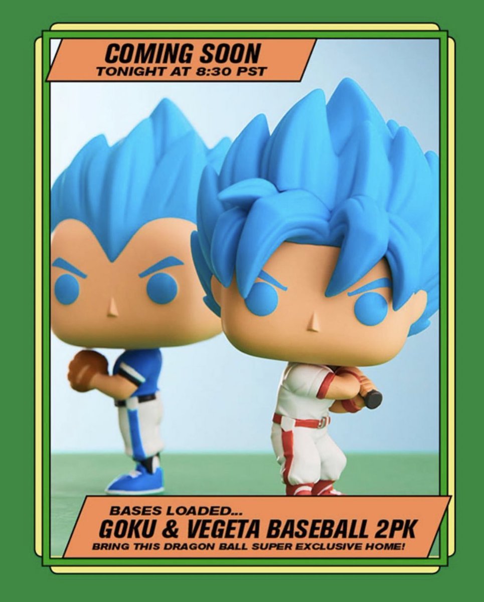 goku vegeta baseball pop