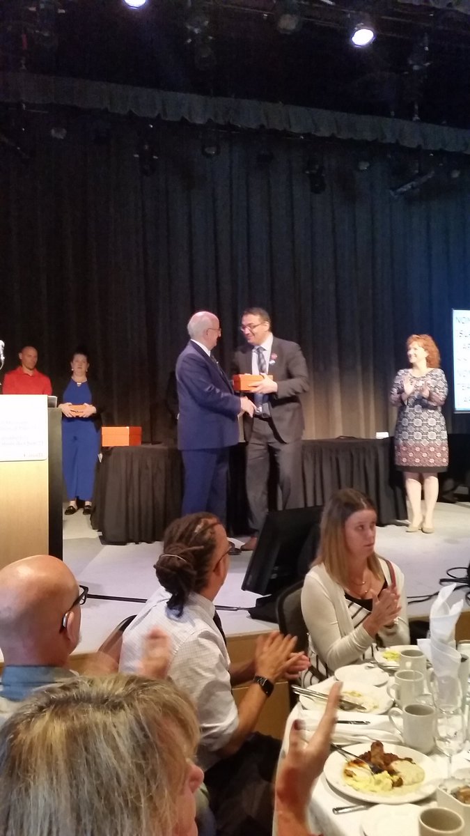 iamkenlee's tweet photo. @TEAMWork1997 @saeedo #simplycast receiving lieutenant governors award for Workplace Inclusiveness and Diversity. https://t.co/QhA7YS77OO