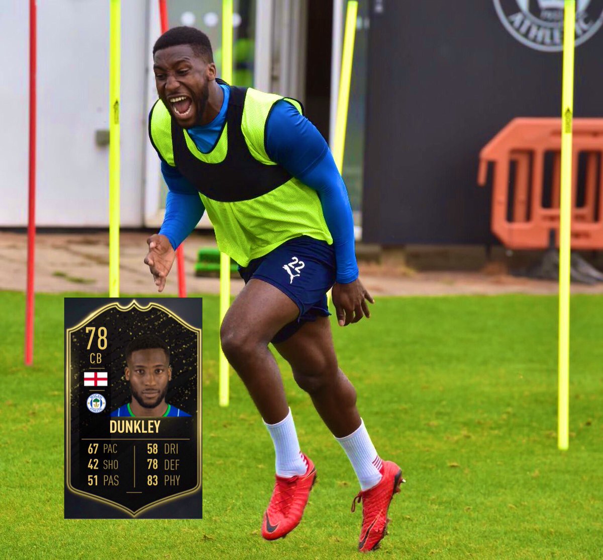 The face you pull when you see you’re in this weeks #fifa20 #totw 🔵⚪️🔵⚪️ @Chey_Dks <a href="/plattyphoto/">Bernard Platt</a> <a href="/LaticsOfficial/">Wigan Athletic</a> #wafc