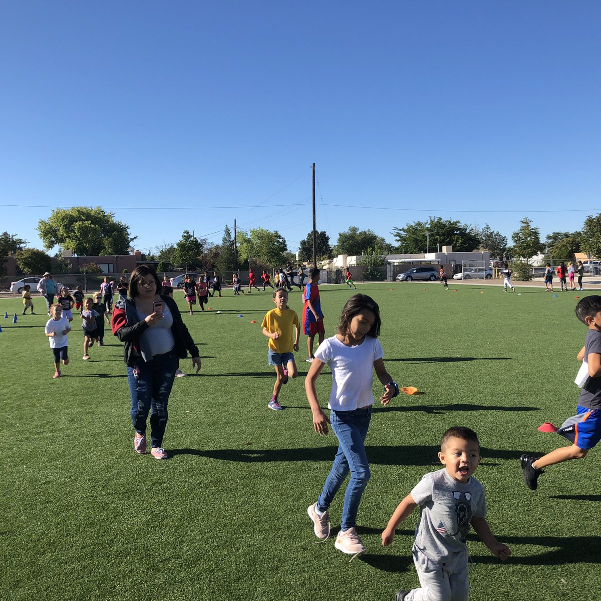 Montezuma students having a blast at our annual Jog-a-Thon!