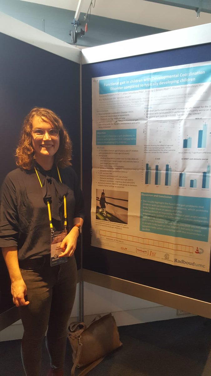 movingresearch's tweet photo. Colleagues Lysanne and Rosanne @esmac2019 presenting there results about #StabilityOutcomeMeasures #ShankToVerticalAngle #IMUs #FunctionalGait #DCDchildren. @LysannedeJong https://t.co/TYDs3GtODr