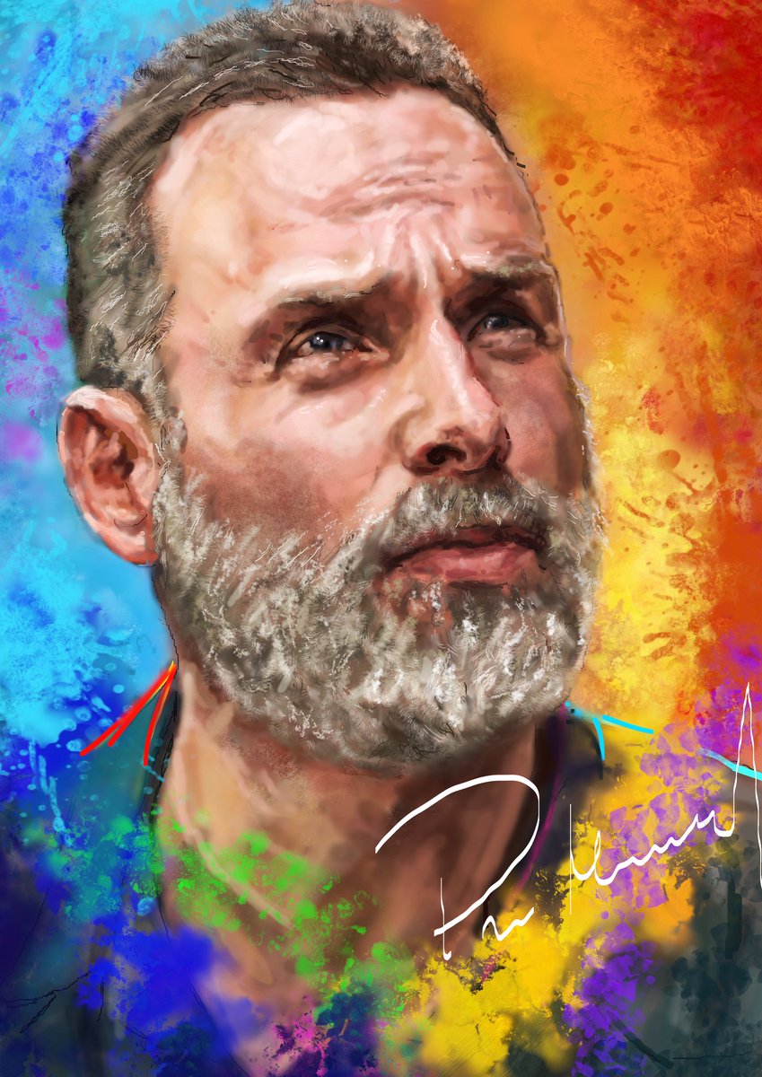 Let's have some Andrew Lincoln appreciation shall we?
This painting is finished! 🎨 😁
Featuring the very deeply missed, Rick Grimes (Need those TWD movies pronto)
Hope you guys love him, please feel free to share and RT! 😊
#TWDFamily #fanart #painting #rickgrimes