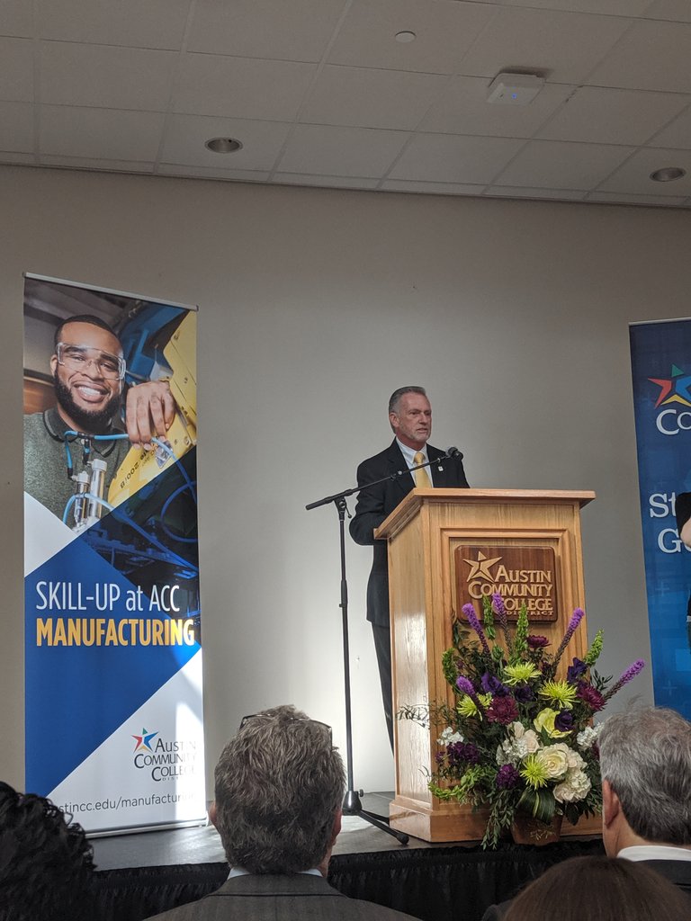 VirTexCEO's tweet photo. Austin Community College is interesting the new Manufacturing Academy and Manufacturing Incubator. Future @VirTexEMS employees! https://t.co/JKTHdxoNzH