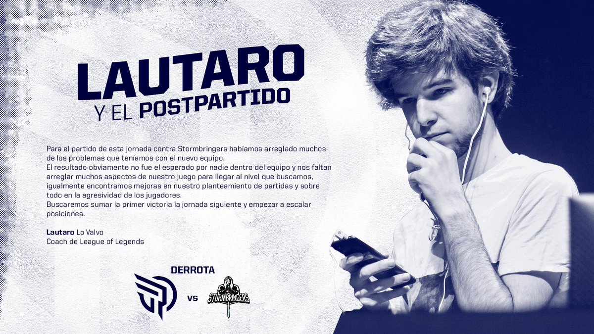 PushingGaming's tweet image. #LautaroYElPostPartido 

Seguimos buscando la victoria en @EASspain, ayer el resultado no fue el esperado frente @Webringstorms pero seguiremos entrenando 💪🏻

#GoPushing 💙