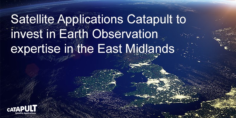 NEWS: The Satellite Applications Catapult are growing our presence in the East Midlands, supporting the METEOR Centre at Space Park Leicester. This exciting new development will establish a new world-leading research, innovation and teaching hub ow.ly/MBDV30pBDNs