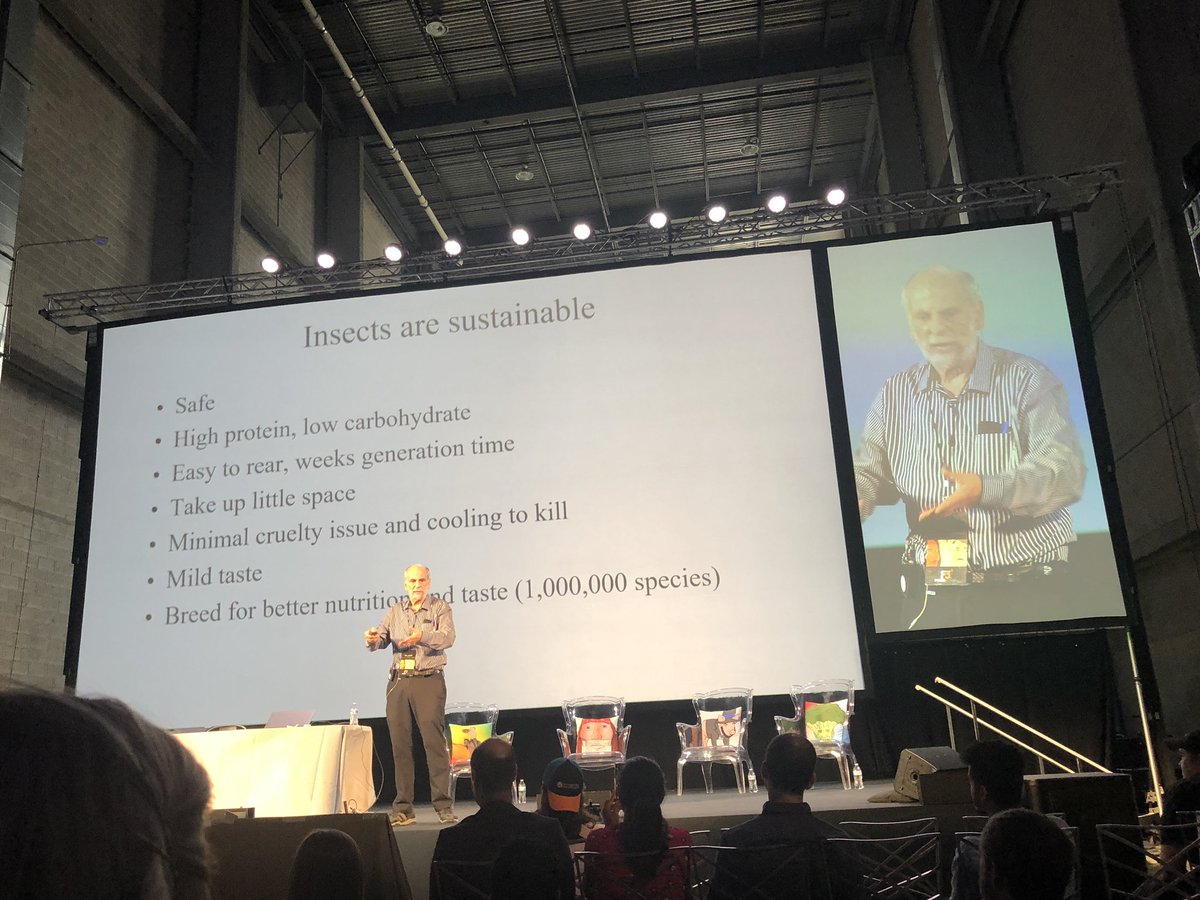 liswartz's tweet photo. The argument for insects as nutrition #FoodScape3 https://t.co/A2zFyn6lwU