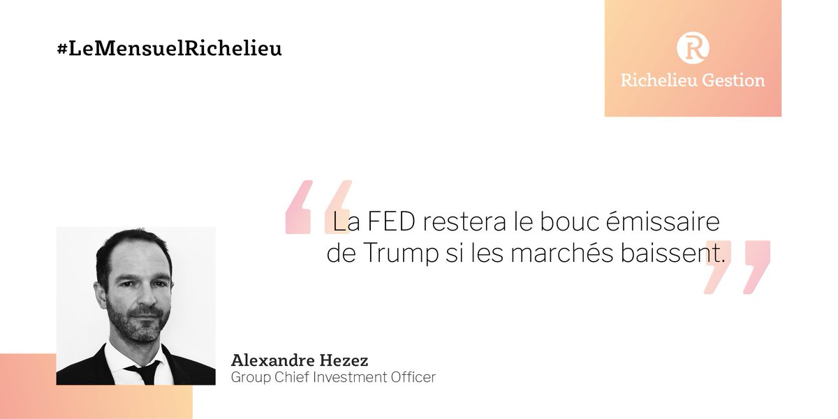 BanqueRichelieu's tweet photo. [#LeMensuelRichelieu] "Banques centrales : Fortes actions de la #BCE, la #FED restera le bouc émissaire de Trump si les marchés baissent" 💬 @alexandre_Hezez

#BanquesCentrales #PointMacro #PointMarchés https://t.co/A3Lqu5e7SA