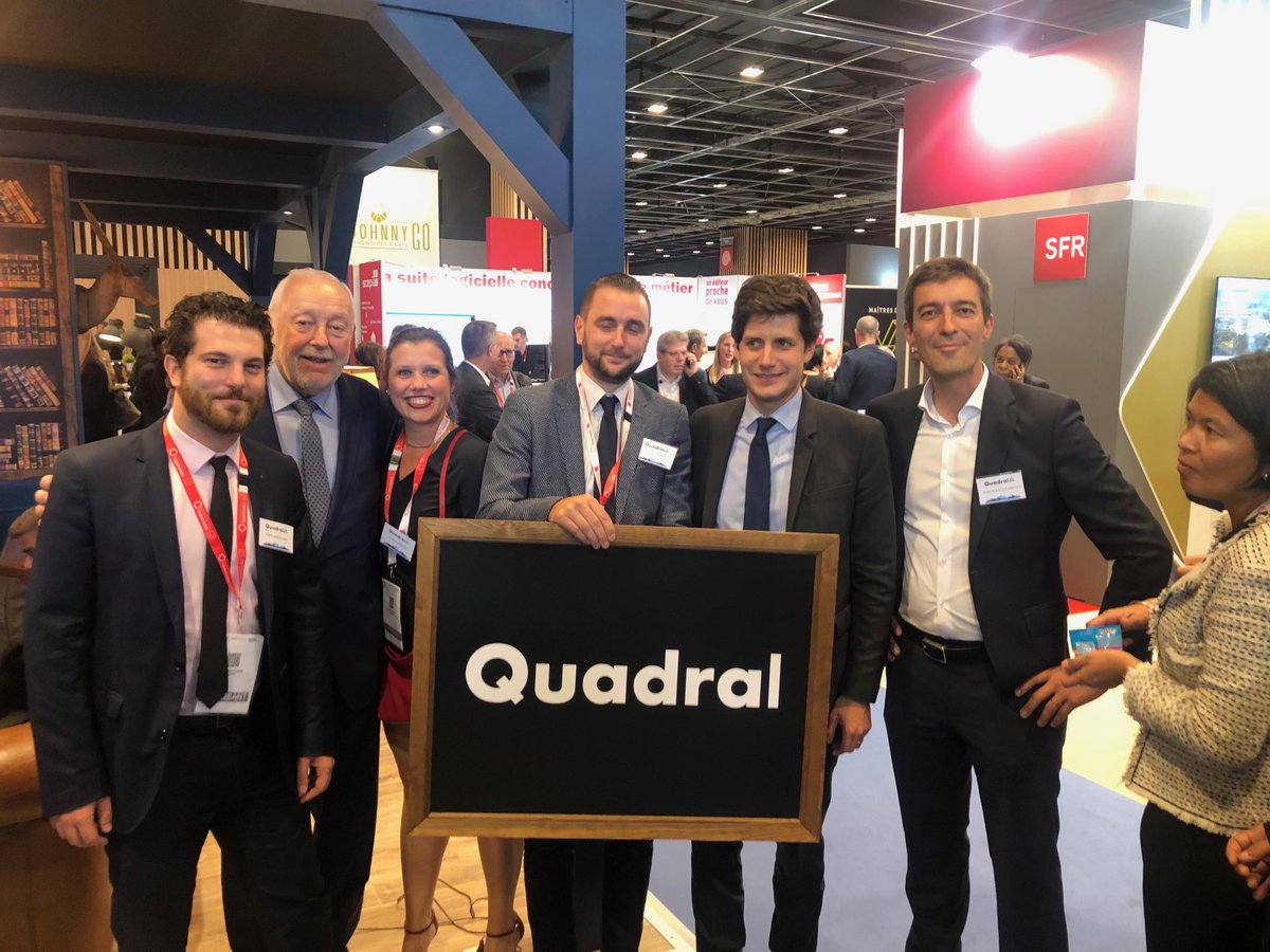 Quadral, leader de la vente HLM, remercie Jean-Louis DUMONT et @J_Denormandie pour sa visite sur notre stand ! #congreshlm #accessionsociale #ventehlm