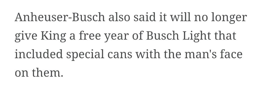 iastater09's tweet image. Per ESPN, Carson won&apos;t get his free year of Busch Light anymore. Will another beer company step up? @MillerCoors @PabstBlueRibbon @Yuengling_Beer @SamuelAdamsBeer @SierraNevada @newbelgium @ShinerBeer