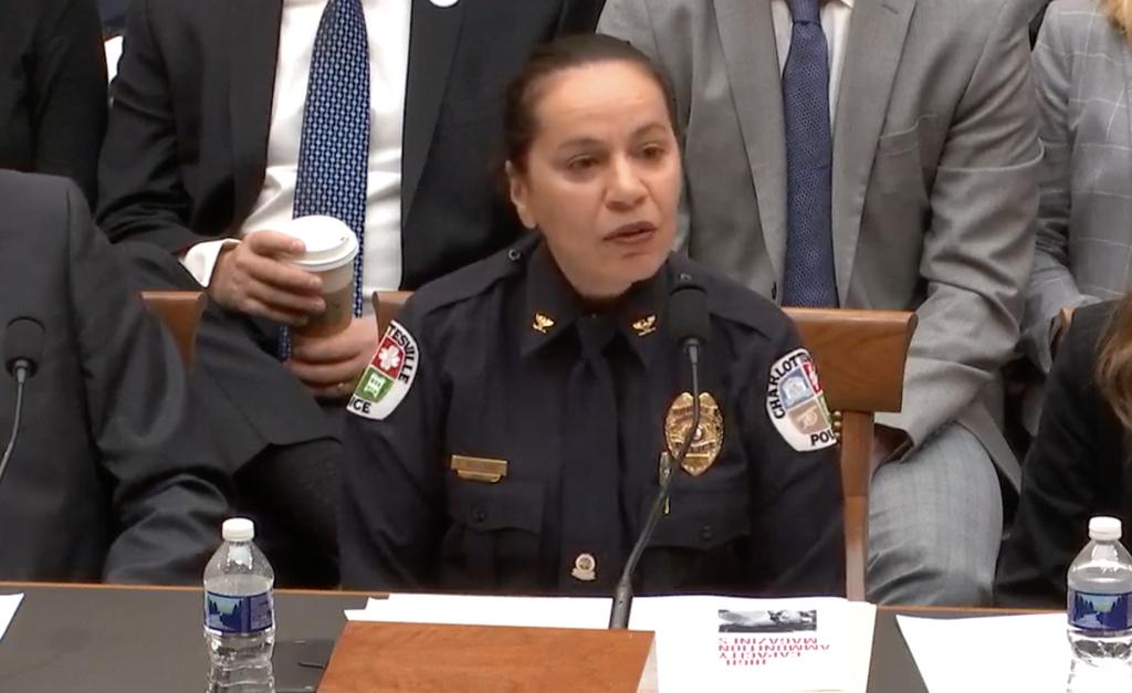 “Pushing back against ‘the only thing that can stop a bad person with a gun is a good person with a gun’ —  actually, what stops a bad person with a gun is keeping a gun out of their hands to start with.” ~ Chief RaShall Brackney #EndGunViolence #BackgroundChecksNow