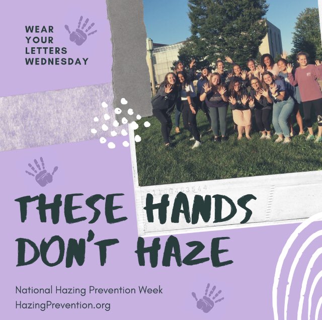These hands are helping hands. These hands will stand up against hazing! #TheseHandsDontHaze 

Learn more about cultivating a culture of care and hazing prevention strategies at HazingPrevention.org #NHPW19 #NHPW