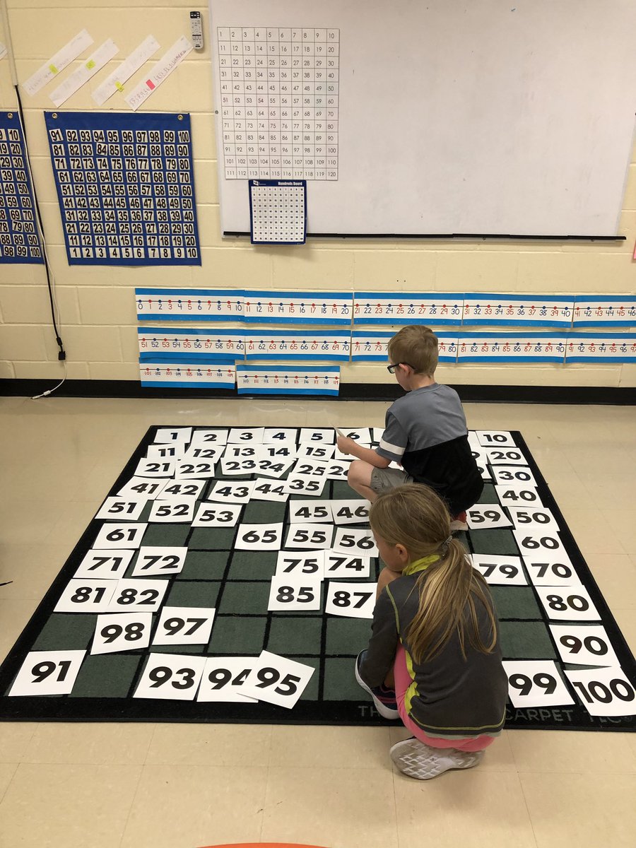 jillemacd's tweet image. We can learn so much by just stepping back and listening to their thinking... #learningcarpet #100chart @AVRCE_NS @SMES01