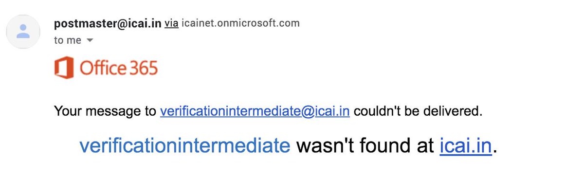 neerajarora91's tweet image. verificationintermediate@icai.in
verificationintermediate@icai.in
The email id provided by @theicai is not working 
Robust System 😆😆😆😆😆😆
#dearicaiplschange 
#dearICAI_amend39_4