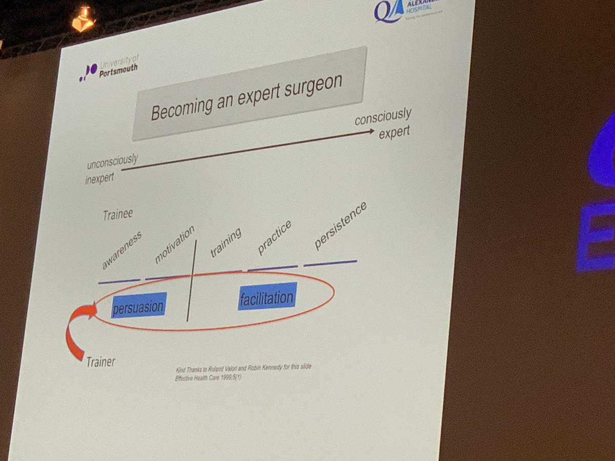 NuhaZsurgeon's tweet photo. How to become proficient in #robotic colorectal surgery - great session and speakers @escp_tweets #ESCP2019 modular training is key, similar to laparoscopic surgery - know your anatomy and your radiology.. a robotic surgeon still needs to be a laparoscopic as well as open surgeon https://t.co/eA3bRKNoCH