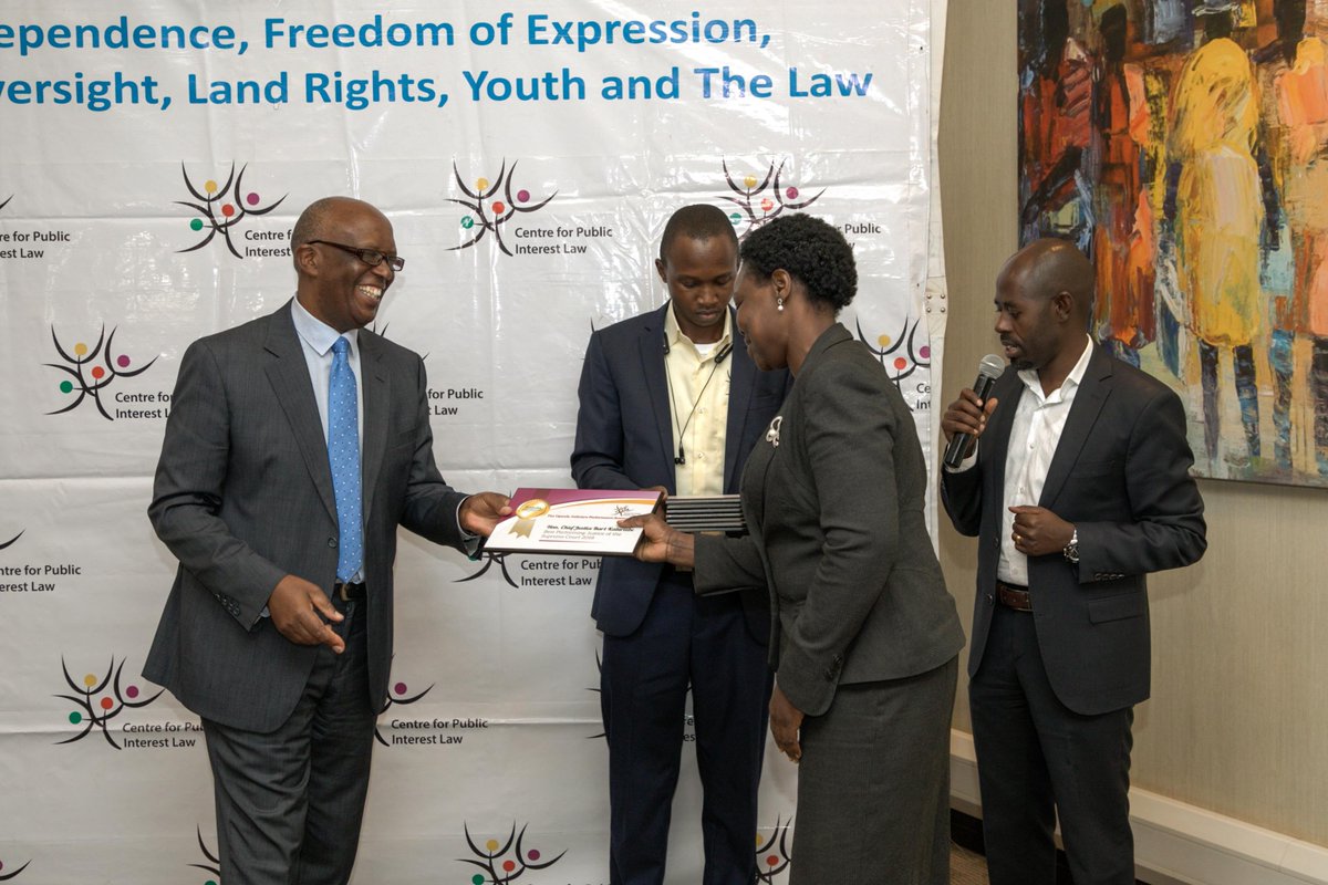 Cepil_Africa's tweet photo. Hon. Stephen Mubiru- Best Judgements at the High Court Level 2018
Kabarole Chief Magistrate- Best Performing Court 2018
#ScorecardReport2018 #JudiciaryAwardsGala2019 https://t.co/9vlgAtmw9J