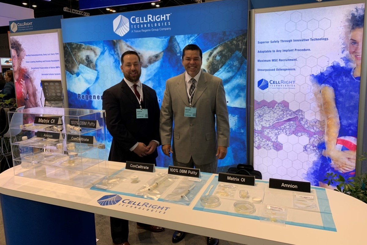 We are excited to be here at the #nass2019 meeting! Stop by booth 4608 to learn more about our <a href="/CellRight_Tech/">CellRight Technologies</a> osteoinductive product portfolio