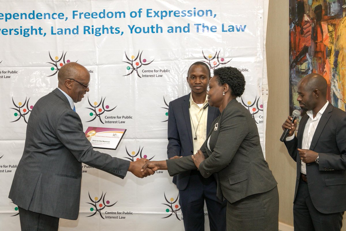 Cepil_Africa's tweet photo. His Worship Samuel Twakirye -Best Performing Magistrate 2018
Hon. Lady Justice Tibatemwa Lillian- Best Judgments at the Supreme Court 2018
Hon Justice Egonda Ntende-Best Judgments at the Court of Appeal 2018
#ScorecardReport2018 #JudiciaryAwardsGala2019 @taboannetw @FGimara https://t.co/ucqXJasdkF