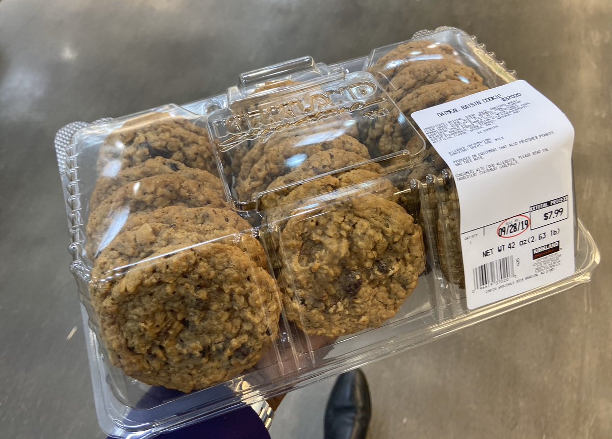 Oatmeal Raisin Cookies, Bulk Wholesale Case 144 ct., image size:1200x861