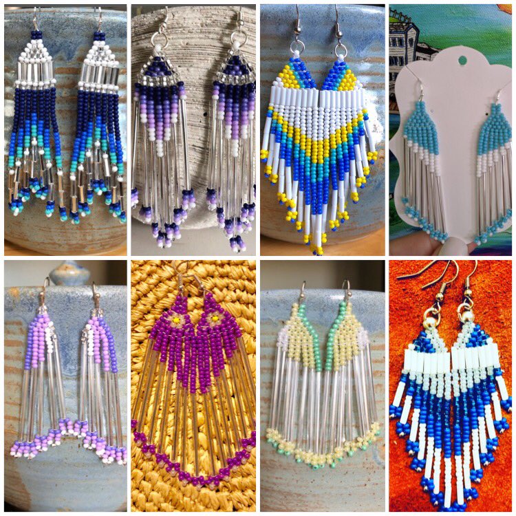 IndigenousBeads's tweet photo. It’s my last day hosting @IndigenousBeads &amp; it’s been an absolute blast sharing my beading with you &amp; getting to see/promote your work! Wela’lin for allowing me to have this honor. Today I’m sharing a sampling of pieces from my collection, most of which I’ve gifted. @hall_ocdsb https://t.co/WrFYy4P4iR