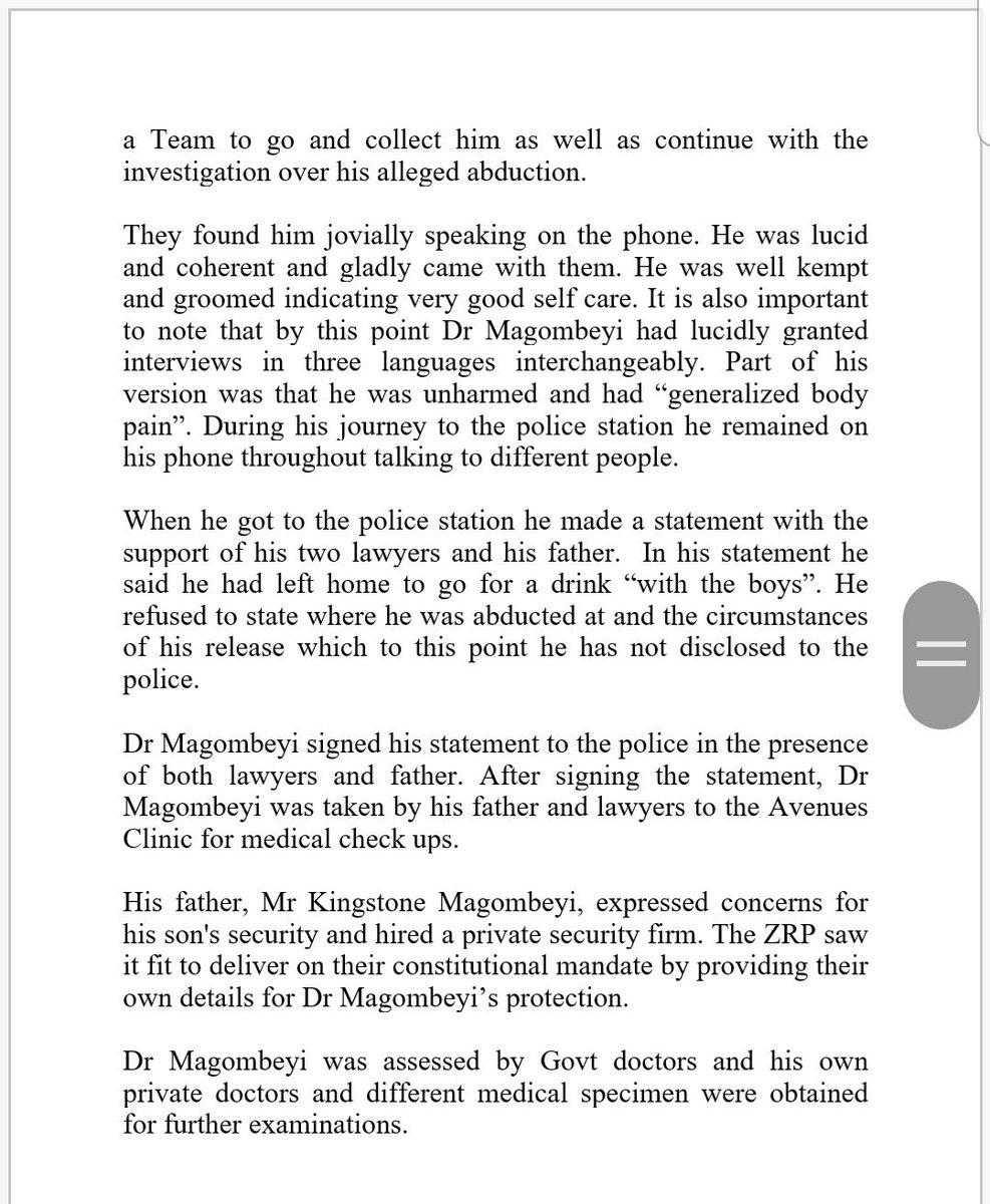 InfoMinZW's tweet photo. The full statement as delivered by #MIPBS Hon Monica Mutsvangwa, giving an update on Dr Peter Magombeyi's case https://t.co/uYTrCGrHVg