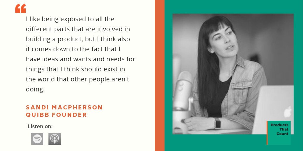 🎧NEW PODCAST 🎧<a href="/christinaluce/">Christina Lucey</a> interviews <a href="/sandimac/">Sandi MacPherson</a>, founder of <a href="/quibb/">Quibb</a>, on the vectors behind winning products and why the best product doesn't always win. 
✅Listen on #itunes apple.co/2ltw1FD
✅Listen on #spotify spoti.fi/2nb7Pbn 
#ProductsCount #LeadingWomen