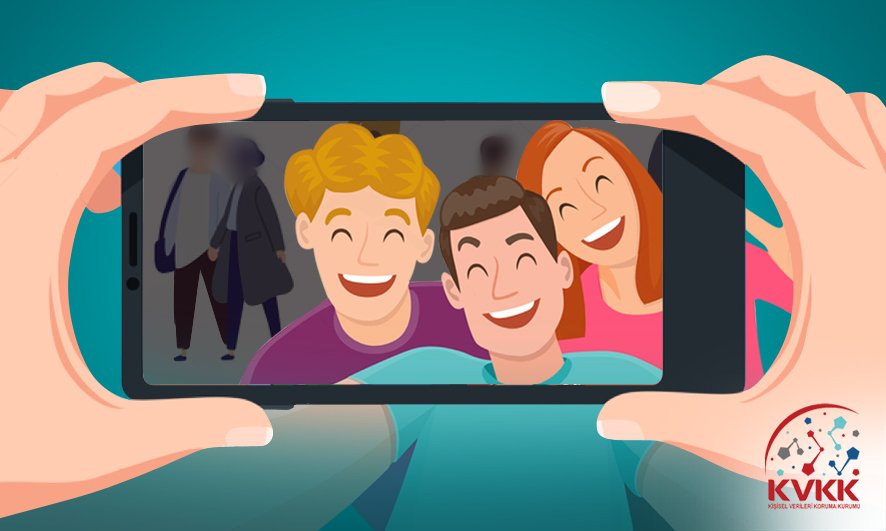 Sadece kendimizin değil, başkalarının da veri güvenliği önemli! Kalabalık mekanlarda çekilen fotoğraflarda, rızası dışında üçüncü kişilerin yer almamasına özen gösterilmeli, bu mümkün değilse fotoğraf üzerinde ‘’karartma’’ işlemi uygulanmalıdır. #KVKK