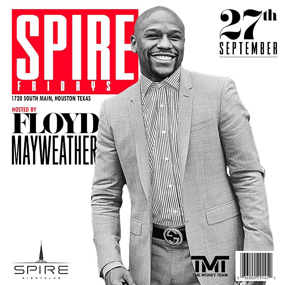 slabsundays's tweet photo. The Champ Floyd Money Mayweather This Friday @ Spire. @FloydMayweather 

Sections going fast 281-454-3961 📲 
#engineroomhtx #mercyhouston #spirehouston #spirefriday #ghostbarhouston #houston #houstontx #houstonclubs #warehouselive #clehouston https://t.co/4JCx0deeUH