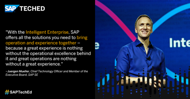 AprilCaldwell54's tweet photo. Explore SAP’s Business Technology Platform Strategy for the Intelligent Enterprise with @JuerMueller. Watch the #SAPTechEd keynote replay. https://t.co/rY1F1nUsGk https://t.co/KdR7Zjt5bb