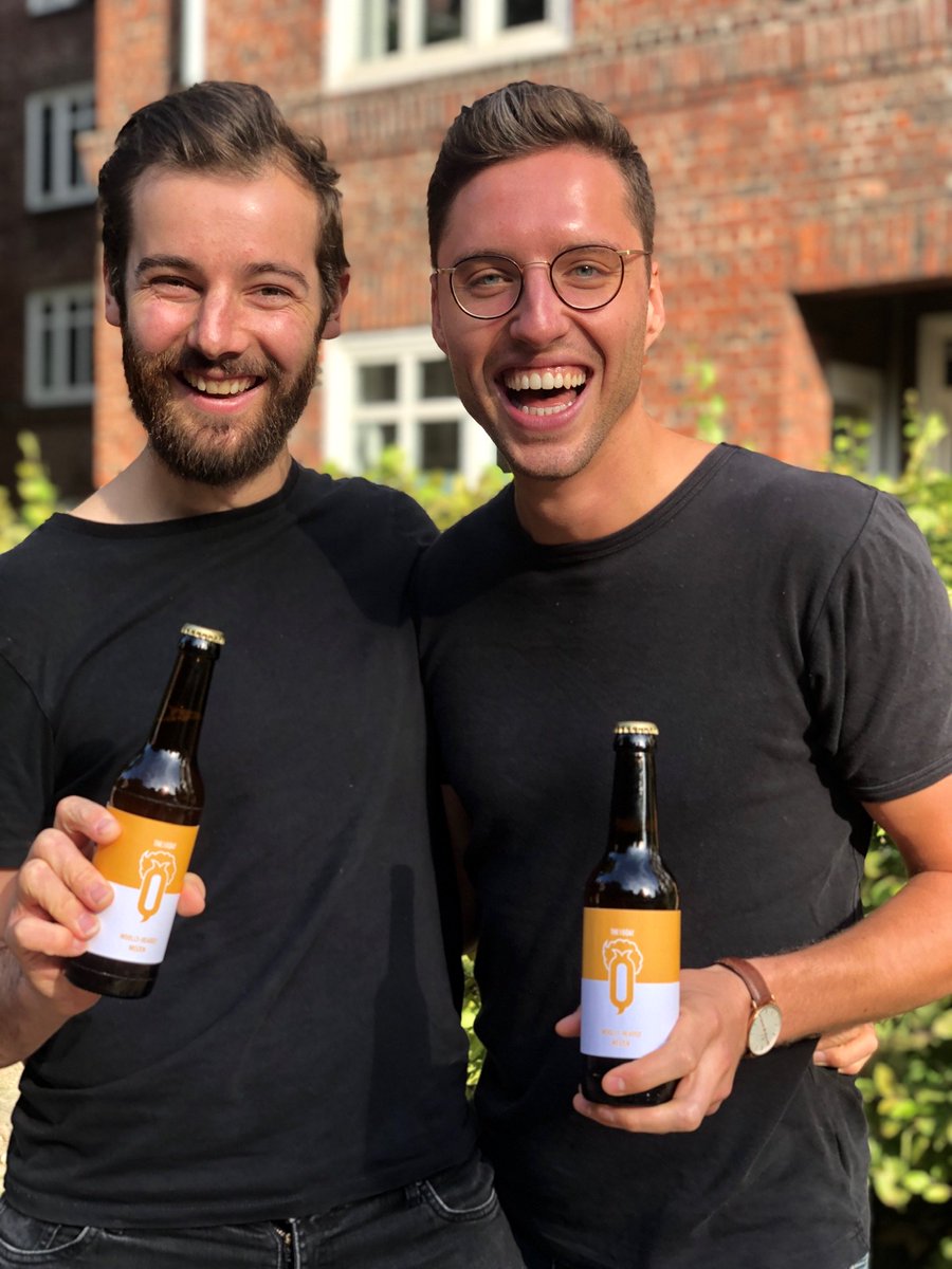 The_Baby_Goat's tweet photo. BIG NEWS!

It's here.! 🤩 We're releasing our Woolly-Headed Weizen in bottles and on draft today! Look at us, smiles all around 😃

Drop us a message if you’re just as excited as we are!

.The Baby Goat BrewPub.
Coming soon to Hamburg, Germany.
#TheBabyGoat
#Hamburg
#New
#Weizen https://t.co/uqaCGoQuPb