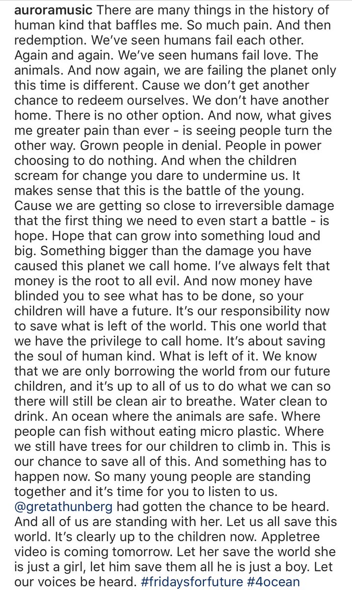 It’s up to us now. 
Let her save the world 
She is just a girl
Let him save them all
He is just a boy 

The world is bleeding. 
Appletree video out tomorrow.