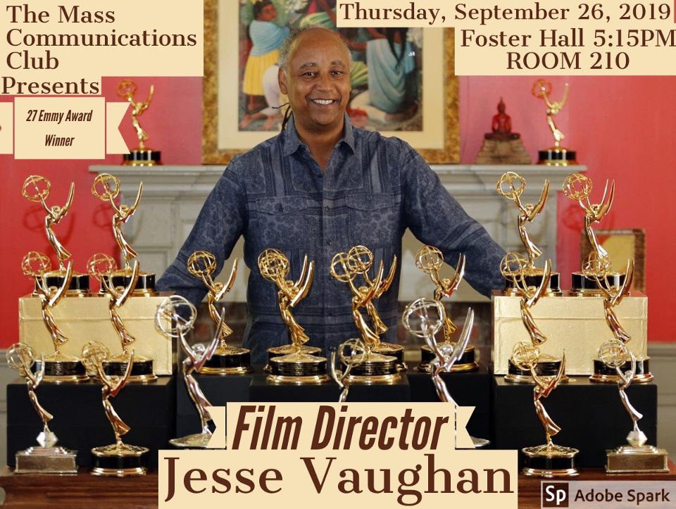 Tim_Nfrared's tweet photo. This Thursday we will have 27x Emmy Award winning Film Director Jesse Vaughn as a Guest Speaker! Come to get an amazing insight from him on the film and multimedia industry 👍🏾 #VSU #MassCommClub #VSU19 #VSU20 #VSU21 #VSU22 #VSU23 @mediacrazed https://t.co/LiFWrf6Yob