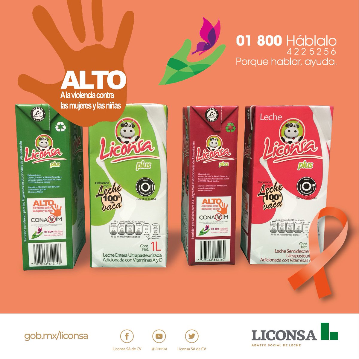 ¡Alto! A la violencia contra las mujeres y niñas. 
#DíaNaranja