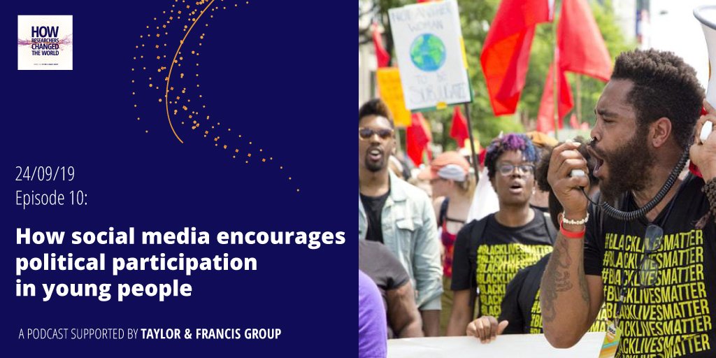 Routledge_MandC's tweet photo. “Social media can be a powerful way to mobilise people towards political activity.” Does this surprise you? Listen to ep 10 to find out more with @jkahne 📱 #howresearchers #digitaltools #edchat #youthvoice #socialmedia #civicengagement @poli_com https://t.co/i6IFN4IThd https://t.co/pr5WQS2fmm
