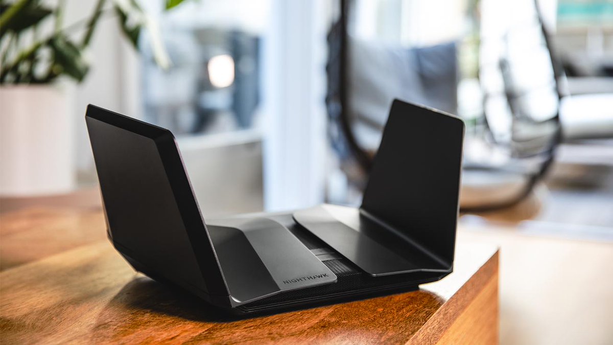 NETGEAR's tweet photo. WiFi 6 improves network capacity by up to 4 times compared to today’s #WiFi. Is it time for a WiFi upgrade? Connect more devices at home without sacrificing speed, thanks to #NighthawkAX #WiFi6 routers. https://t.co/nRUFO3d3h7 https://t.co/LM9hk8SS5O