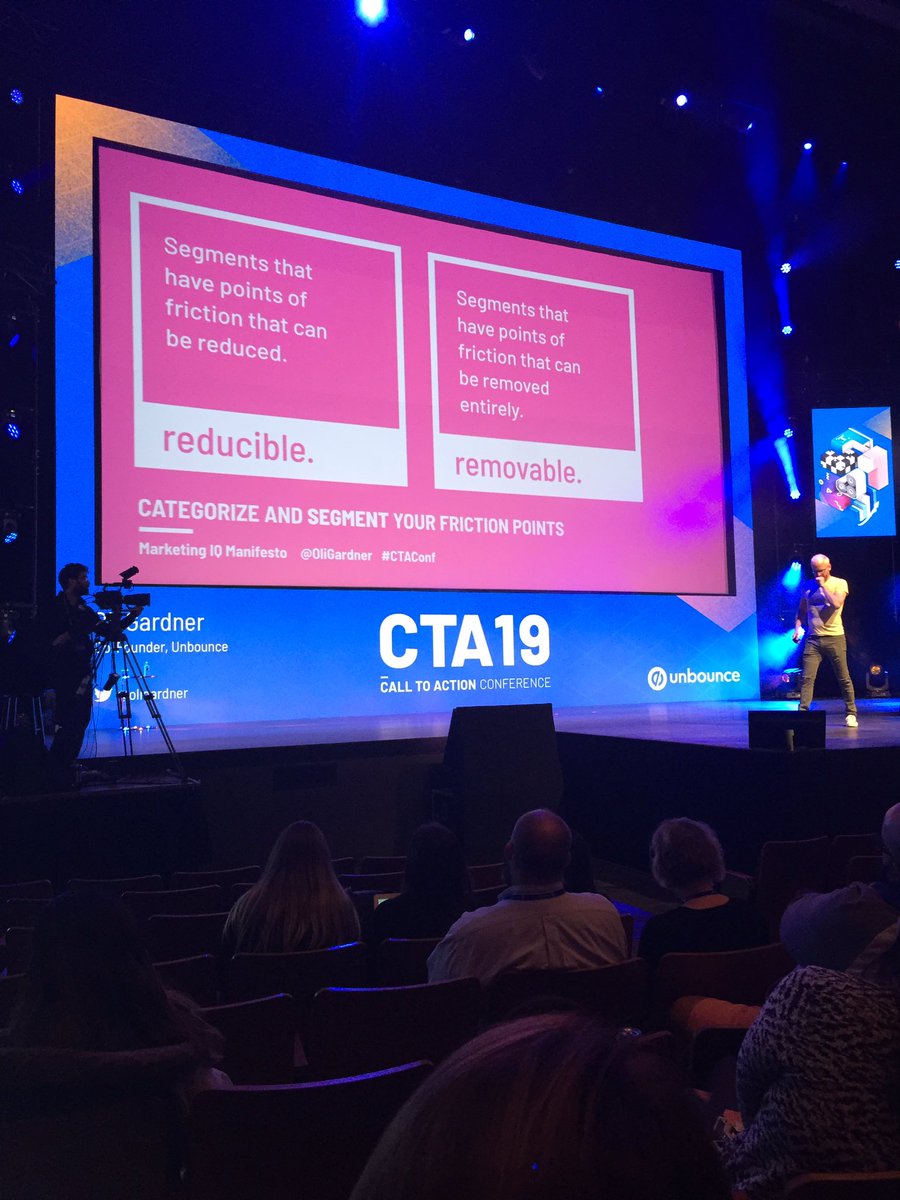 up_for_GRABS89's tweet photo. Tip 2 from @oligardner: Categorize and segement your friction points to remove obstacles #CTAConf https://t.co/5JVJUJkjVl