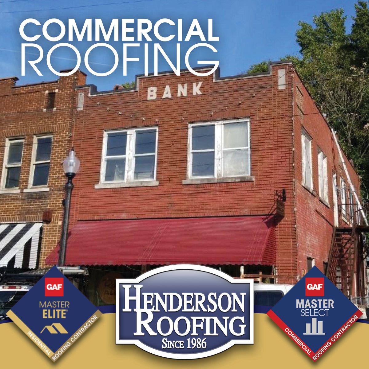 HendersonRoof's tweet photo. We're really happy to be a part of the #revitalization of East Florence, Alabama. We've installed @gafroofing #CommercialRoofing #TPO roofing materials on this restaurant!
#MasterSelect #CommercialRoof #CommercialRoofer #Roofing #Remodel #FlorenceAlabama #LocalBusiness https://t.co/U8UYqO5EGa