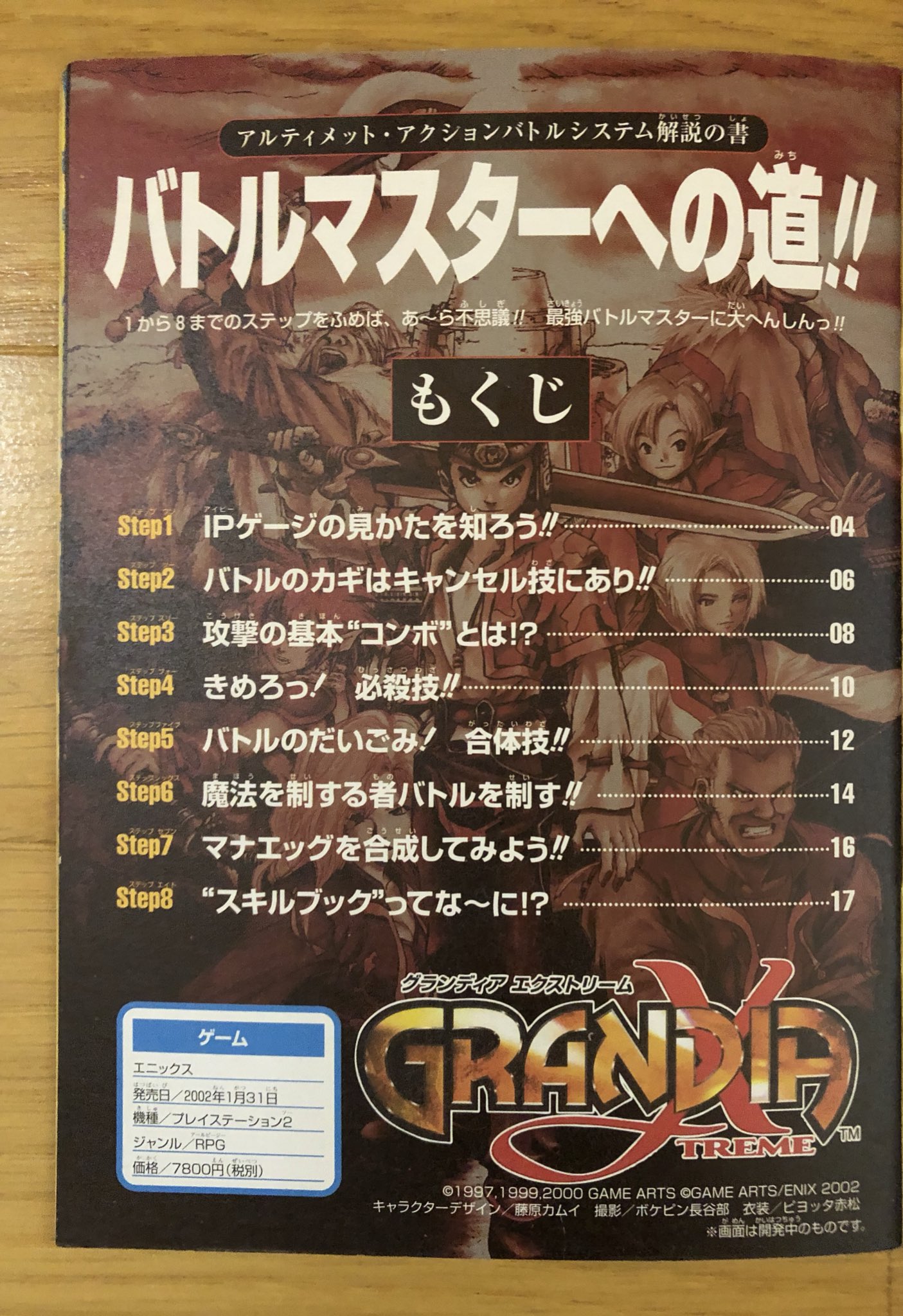 ナポりたん グランディアエクストリーム Vジャンプ別冊付録 02年3月号 本誌でも登場しているエクストリーム過激団も載っています 需要あるのかな