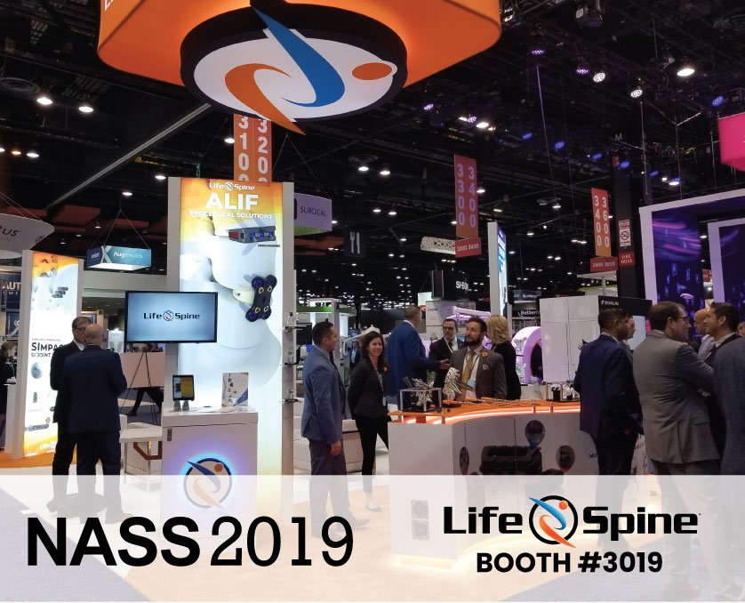 Life_Spine's tweet photo. NASS 2019 is underway, stop by Life Spine at Booth 3019 to see our Micro Invasive Solutions!
#lifespine #nass2019 #mis #microinvasive #spine https://t.co/UyJRt8wcuJ