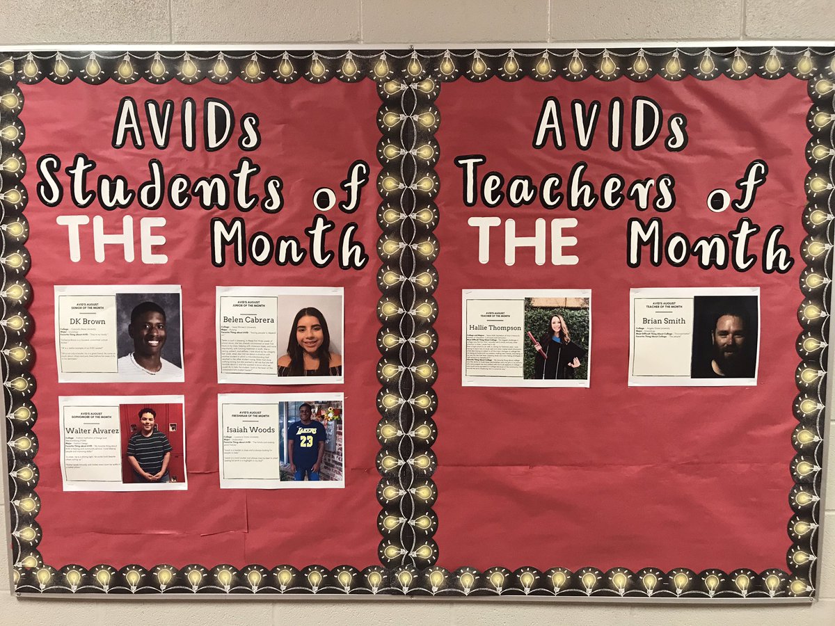 CreekviewAVID's tweet photo. Shoutout again to our AVID Students and Teachers of the Month!  AVID 1 - Isaiah Woods for work ethic and grit.  AVID 2 - Walter Alvarez for leadership and optimism. AVID 3 - Belen Cabrera for service and hard work. AVID 4 - DK Brown for leadership, service, and compassion. https://t.co/cPTXWSUWmB