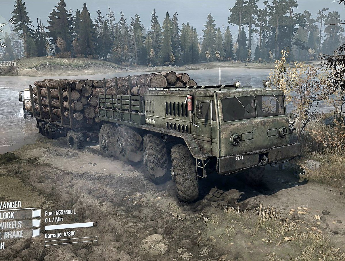 MyNameizFuzz's tweet image. The river never stood a chance. #spintires #mudrunner #spintiresmudrunner #offroad #offroading #pcgaming