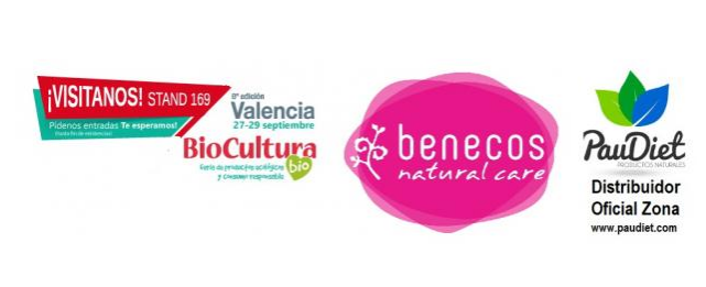 BenecosSpain's tweet photo. A todos lo que viváis en Valencia u os apetezca visitarnos, este fin de semana del 27 al 29 de Septiembre es BIOCULTURA VALENCIA 2019😄
Benecos estará en el stand nº 169, representado por Paudiet Productos Naturales, nuestro distribuidor oficial de la zona.
¡Te esperamos!!!!💜💜 https://t.co/QYHhRPJoib