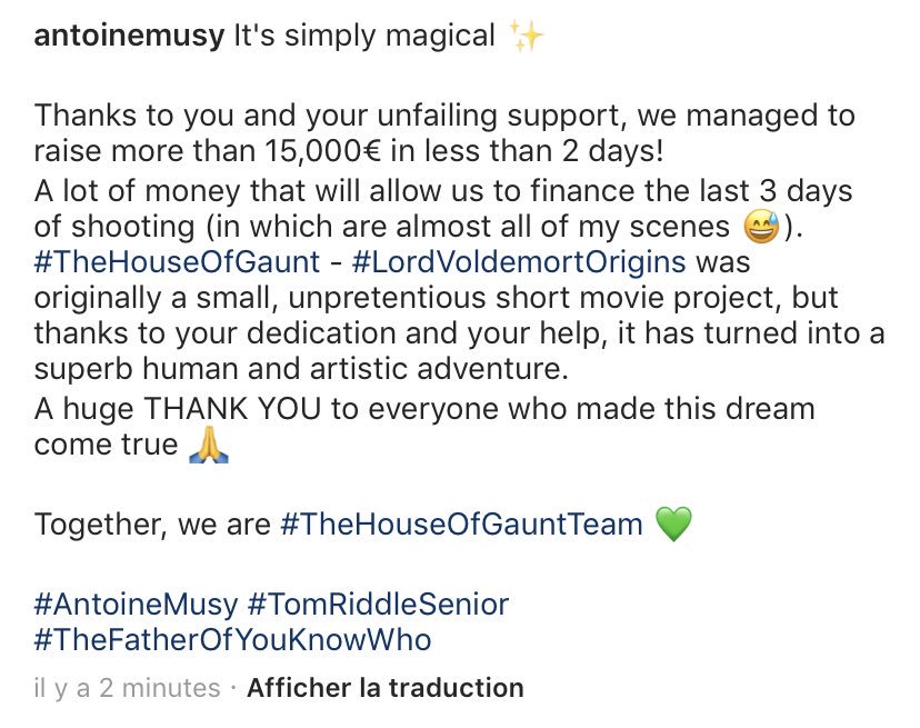 antoine_musy's tweet photo. Together, we are #TheHouseOfGauntTeam ✨
#TheHouseOfGaunt - #LordVoldemortOrigins
#AntoineMusy
#TomRiddleSenior
#TheFatherOfYouKnowYou https://t.co/raafJv5dFt