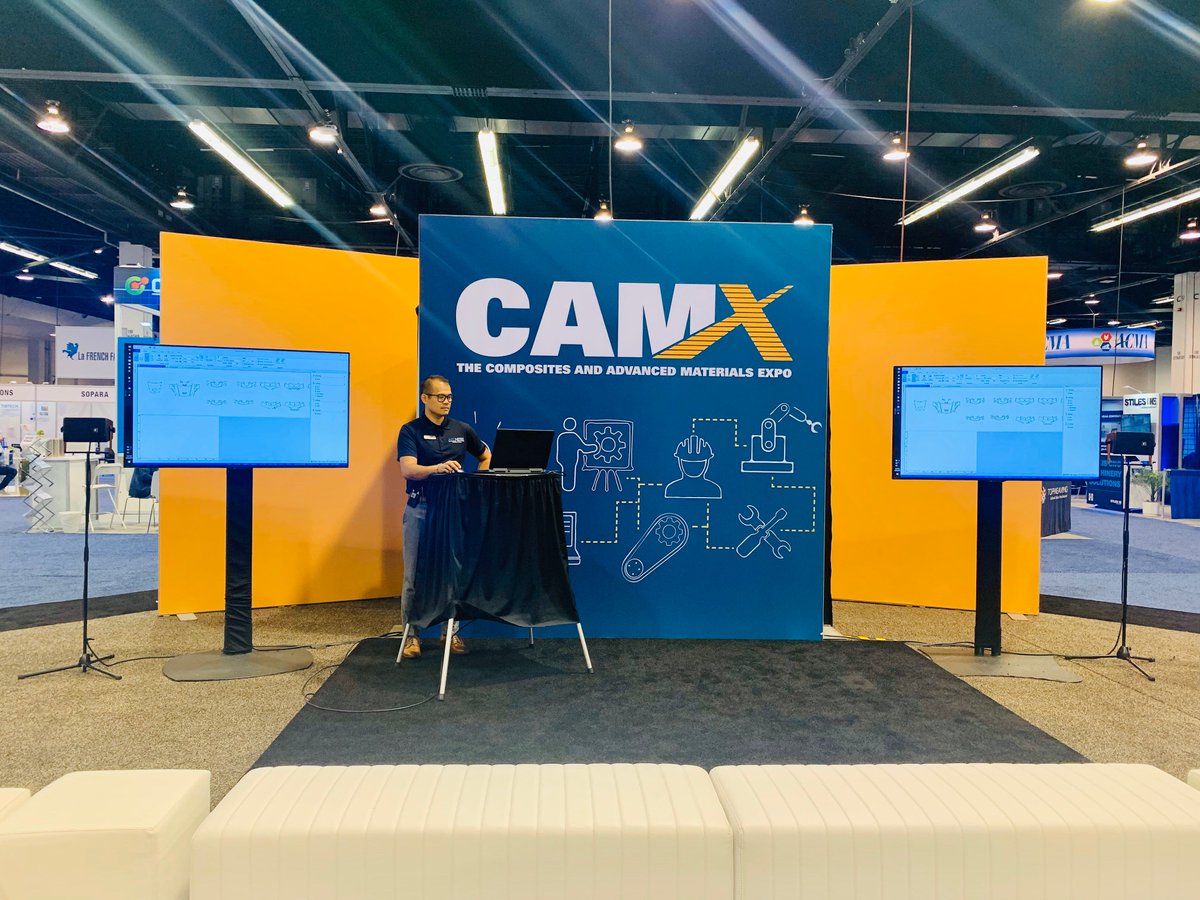 Autometrix's tweet image. "How to clean up your imported files for faster, more accurate automated cutting" presented by Truy Pham, Director of Global Sales for #Autometrix @the_CAMX 2019