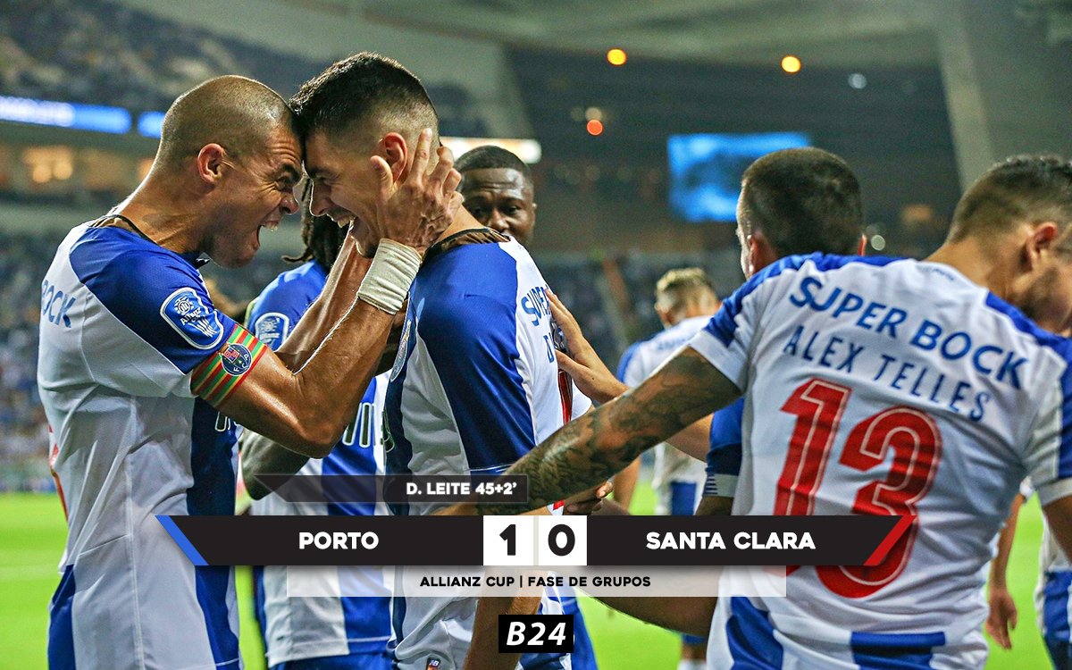B24 (@B24PT) on Twitter photo 2019-09-25 21:56:17 Porto arranca a Allianz Cup com um triunfo sobre o Santa Clara. Porto arranca a Allianz Cup com um triunfo sobre o Santa Clara.