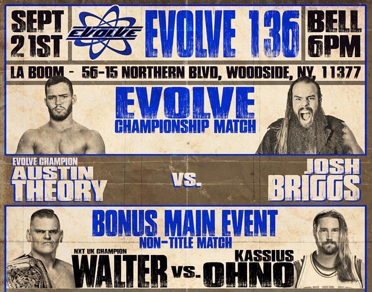 PandillaLucha's tweet photo. El pasado 21 de septiembre, en el distrito de Queens, Nueva York, Planeta Tierra, se llevΓ³ a cabo el #evolve136, un evento que nos dejΓ³ con un excelente main event y un main event secundario muy interesante, con estrellas de #NXTUK y #WWENXT. https://t.co/2ijFMglczZ