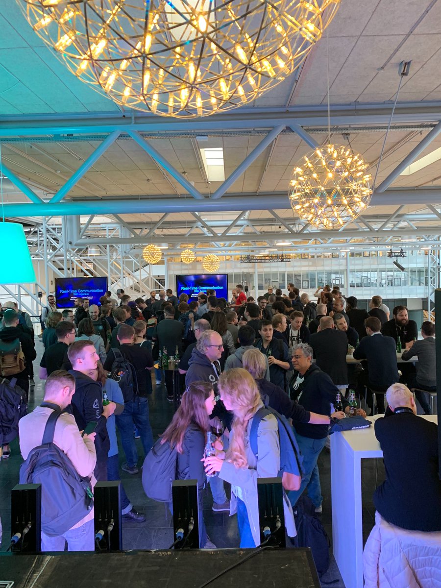 AgoraIO's tweet photo. Great turnout yesterday at the #AllThingsRTC dev meetup at Copenhagen. Thanks to all for coming out and to our partner @unity3d for helping us host this successful event. Missed it? Meet the team at #UniteCopehagen at booth #8! https://t.co/k4Nks100PB