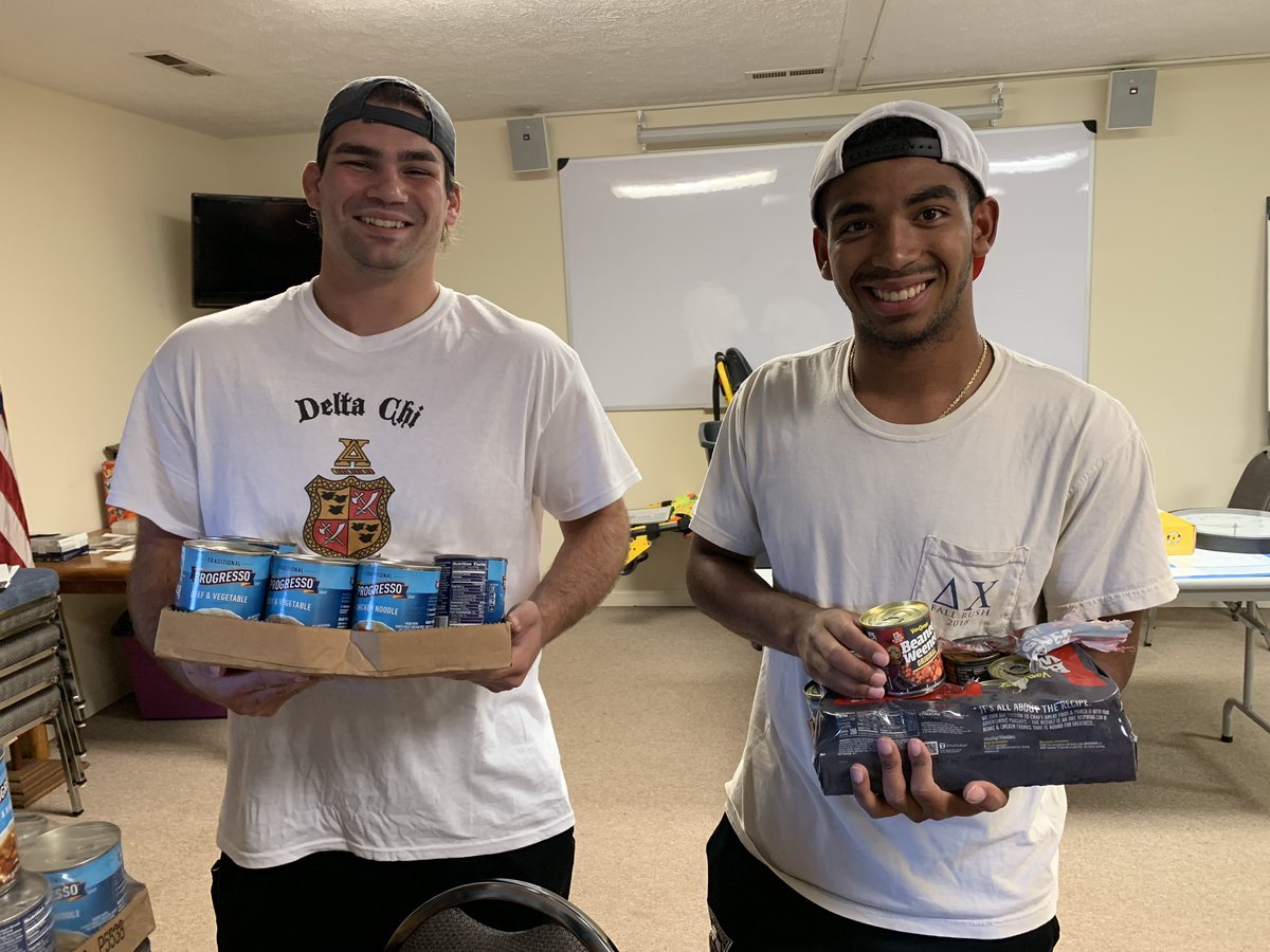 Packing food for local kids in need: ✅ #menofaction