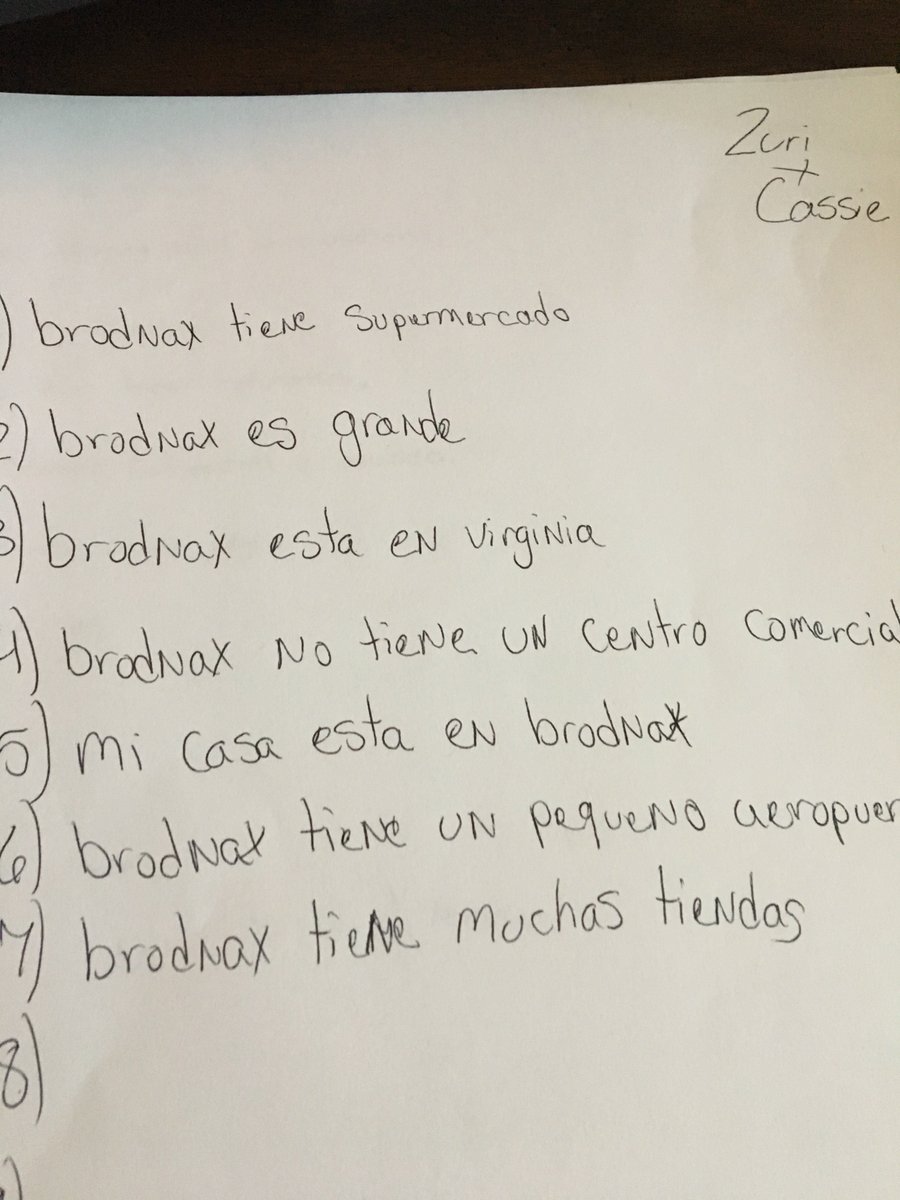 dalgismejia1's tweet photo. @RocioBedoya8 classes students describe themselves and their cities. @ParticipateLrng, #BrunswickStrong, #VAis4LearnersDay https://t.co/wFxSJzp5zz