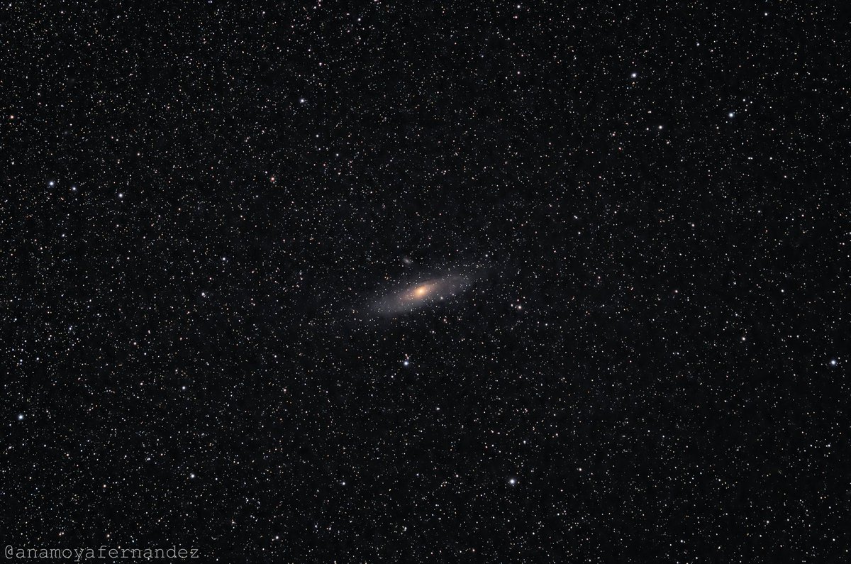 Una pequeña #Andromeda de anoche. #Astrophotography #galaxy #dslr